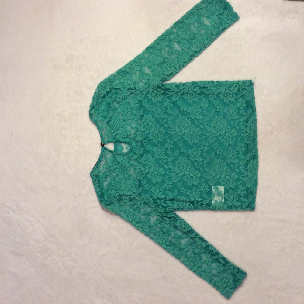 Papaya Teal crop Top